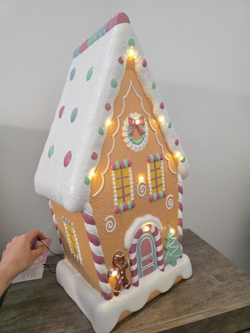 Large Gingerbread House Light Up Christmas Decor